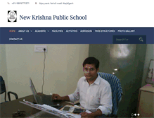 Tablet Screenshot of newkrishnapublicschool.com